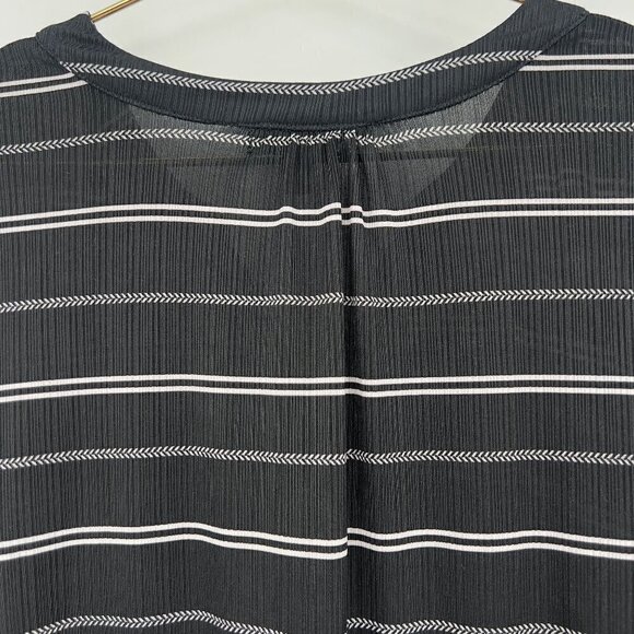 Lane Bryant Women's Plus Black White Stripe Dress Size 18/20 - Picture 4 of 8